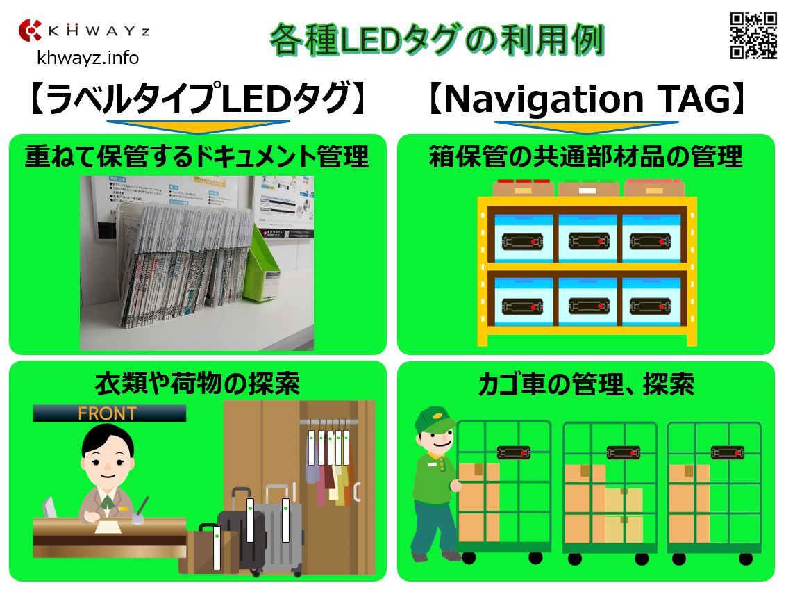 各光るLEDタグの導入事例